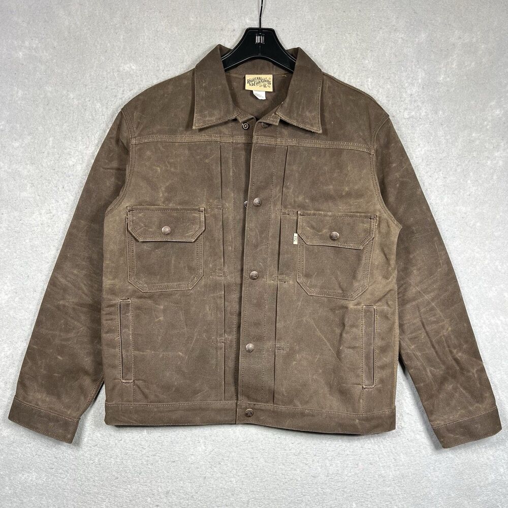 RAILCAR FINE GOODS Type 2 18 Ounce Wax Canvas Jacket Brown Men’s Large  NWOT